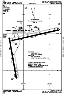 Airport diagram for KCWA