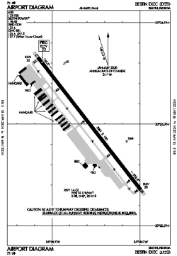Airport diagram for KDTS