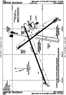 Airport diagram for TOI