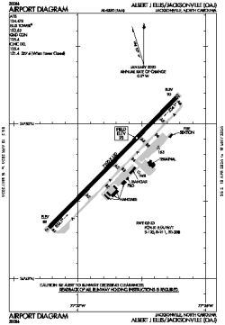 Airport diagram for KOAJ