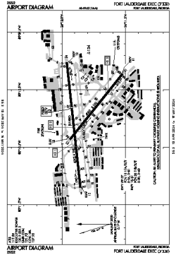 Airport diagram for FXE