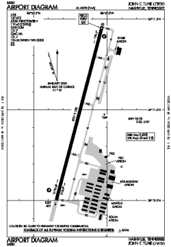 Airport diagram for KJWN