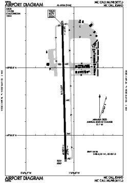 Airport diagram for KMYL
