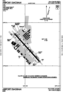 Airport diagram for KSQL