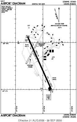 Airport diagram for EGXE