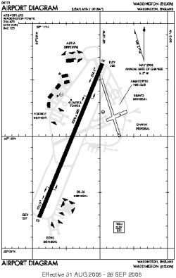 Airport diagram for EGXW