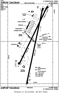 Airport diagram for FMEE
