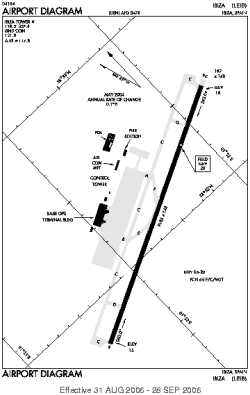 Airport diagram for LEIB
