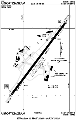 Airport diagram for EML