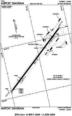 Airport diagram for LSMP