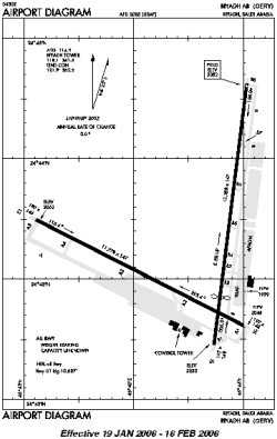 Airport diagram for OERY
