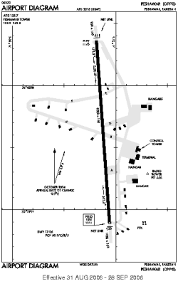 Airport diagram for PEW