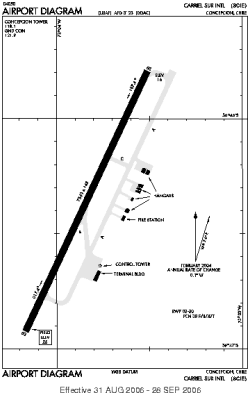 Airport diagram for SCIE