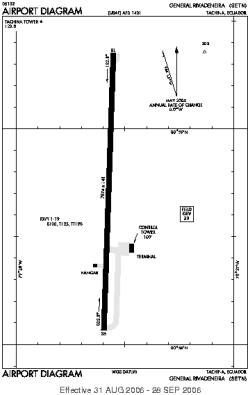 Airport diagram for ESM