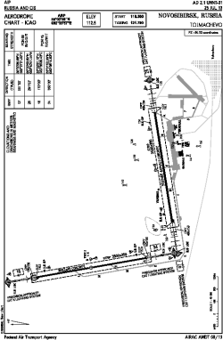 Airport diagram for OVB